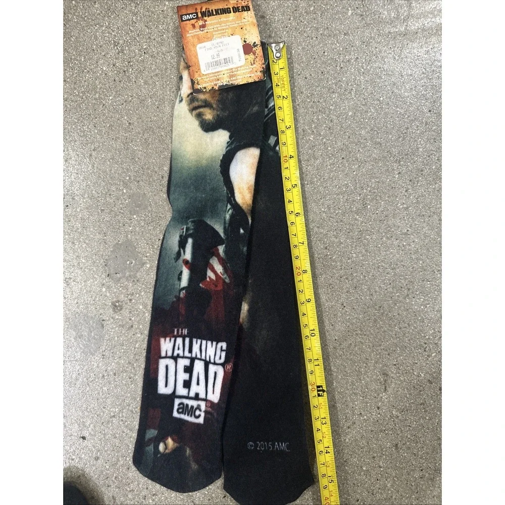 The Walking Dead Walker Socks 1 Pair One Size Fits Most AMC(2015)Daryl Dixon NWT